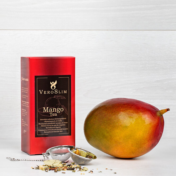 Veroslim, Ceai de Slabit cu Aroma de Mango, 60g - Farmacia D
