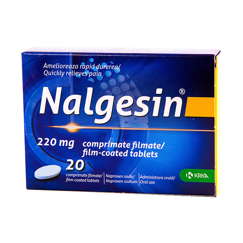 NALGESIN 220MG X 20 COMPRIMATE FILMATE | HelpNet.ro