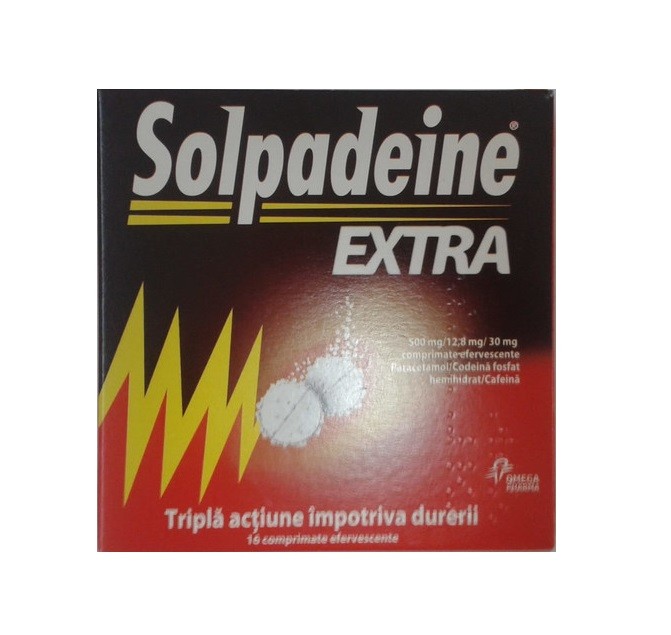 Solpadeine, 12 comprimate efervescente, Omega Pharma : Farmacia Tei