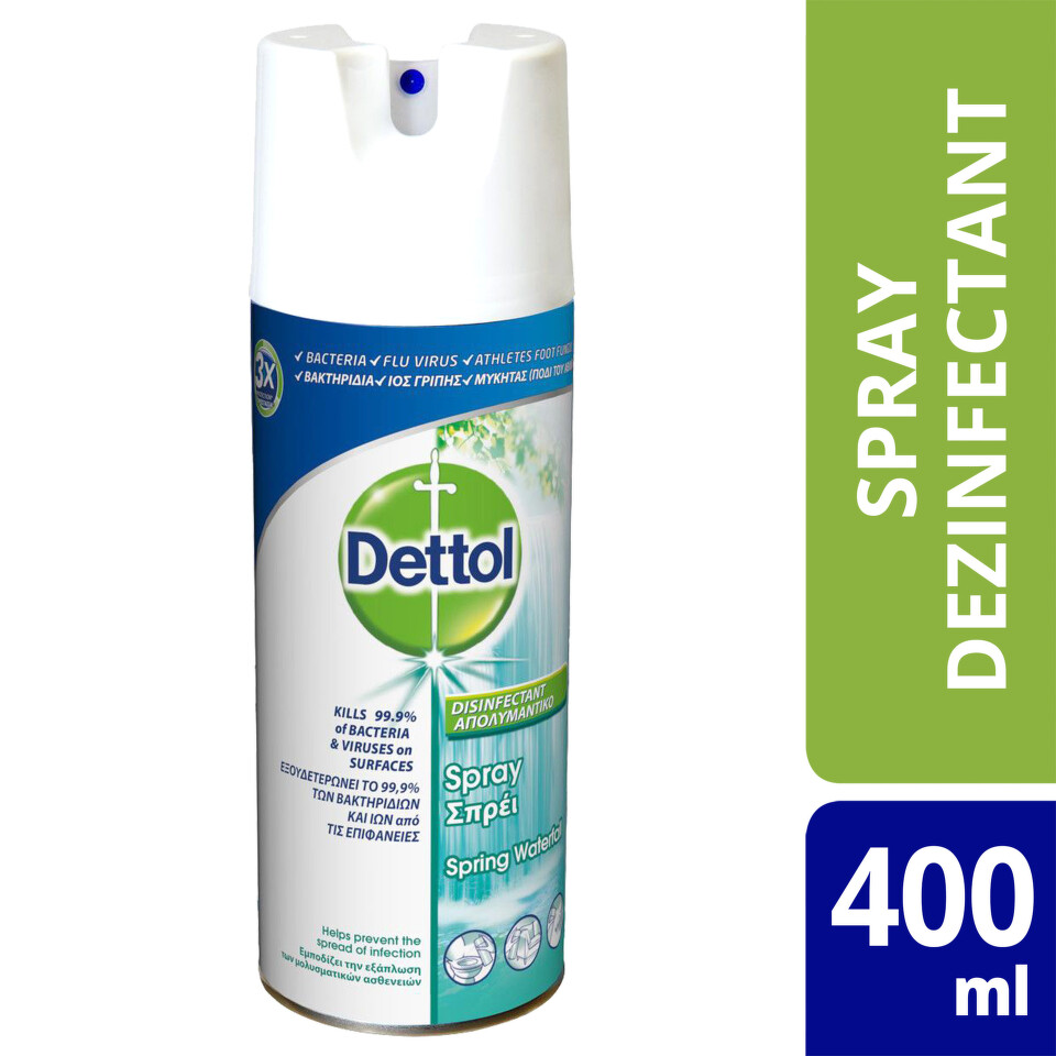 Arbitrage jelly Can not DETTOL SPRAY DEZINFECTANT SPRING WATERFALL 400ML | HelpNet.ro