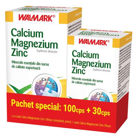 Walmark Calciu Magneziu Zinc 100tbl 30tbl Gratis Discount 15 Helpnet Ro
