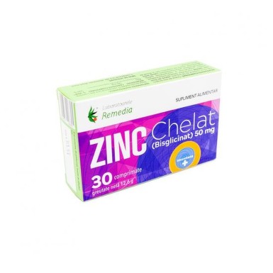 ZINC CHELAT 3BLS X 10 COMPRIMATE REMEDIA