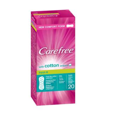 CAREFREE PANTYLINERS COTTON FRESH ABSORBANTE 20BUC