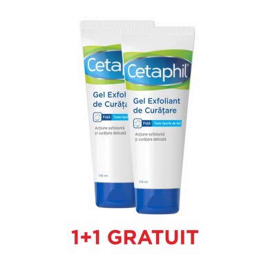 CETAPHIL GEL EXFOLIANT DE CURATARE 178ML 1+1 GRATUIT