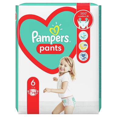 PAMPERS 6 PANTS ACTIVE BABY 16KG+ SCUTECE-CHILOTEL 19BUC