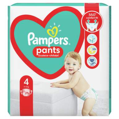 PAMPERS BABY PANTS 4 9-15KG X 25BUC