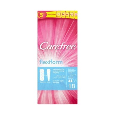 CAREFREE PANTYLINERS FLEXI WHITE ABSORBANTE 18BUC