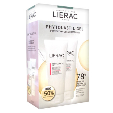 LIERAC OPL1626/OPL1749 PHYTOLASTIL DUO GEL PREVENTIV PENTRU VERGETURI 1+1 50% REDUCERE LA AL 2-LEA PRODUS