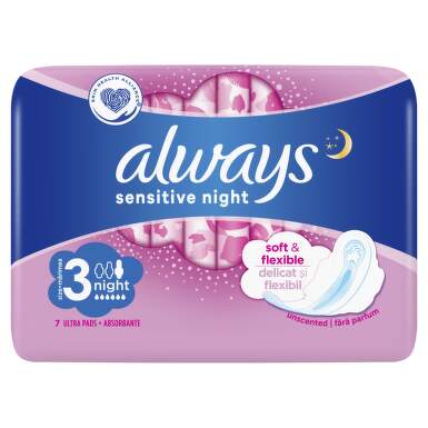 ALWAYS ULTRA SENSITIVE NIGHT ABSORBANTE 7BUC