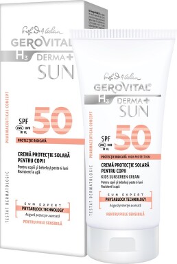 GEROVITAL H3 DERMA+ SUN 46790 CREMA PROTECTIE SOLARA COPII SPF50 100ML