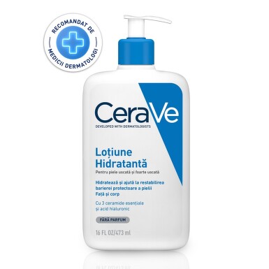 CERAVE LOTIUNE HIDRATANTA FATA SI CORP PIELE USCATA SI FOARTE USCATA 473ML