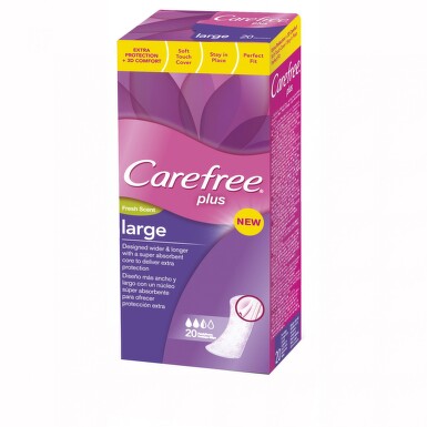 CAREFREE PLUS LARGE ABSORBANTE 20BUC