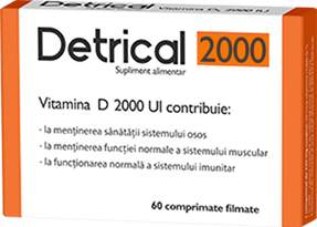 ZDROVIT DETRICAL D3 2000UI X 60CPR FILMATE