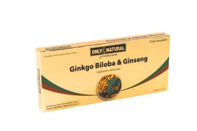 ONLY NATURAL GINKGO BILOBA + GINSENG 10FIOLE X 10ML