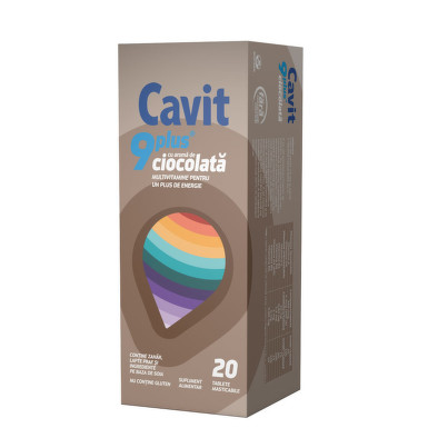 CAVIT 9 PLUS CIOCOLATA 20TBL MASTICABILE