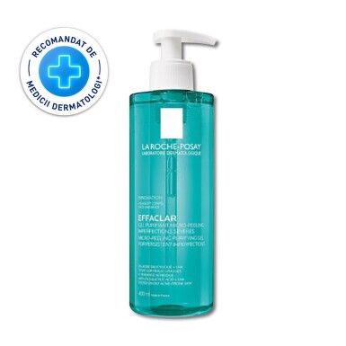 LA ROCHE POSAY EFFACLAR GEL DE CURATARE PURIFIANT MICRO EXFOLIANT FATA SI CORP CU TENDINTA ACNEICA 400ML 5