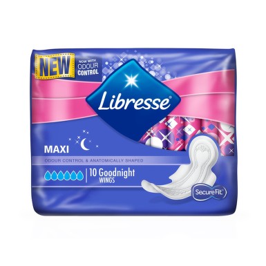 LIBRESSE INVISIBLE CLIP GOODNIGHT ABSORBANTE 7BUC