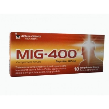 MIG 400MG X 10CPR FILMATE