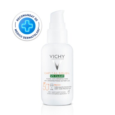 VICHY CAPITAL SOLEIL UV-CLEAR SPF50+ FLUID ANTI IMPERFECTIUNI  40 ML 7