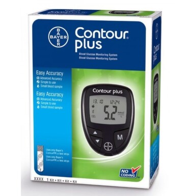 BAYER GLUCOMETRU CONTOUR PLUS