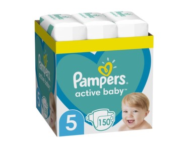 PAMPERS ACTIVE BABY 11-16KG SCUTECE 150BUC MARIMEA 5