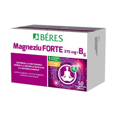 BERES MAGNEZIU FORTE + B6 50CPR FILMATE