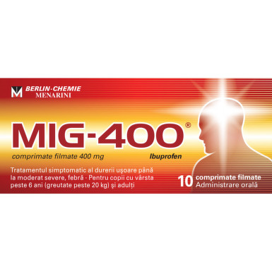 MIG 400MG X 10CPR FILMATE
