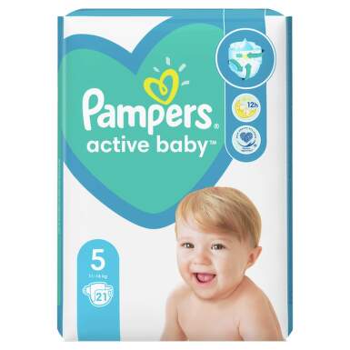 PAMPERS ACTIVE BABY 11-16KG X 21BUC MARIMEA 5 5
