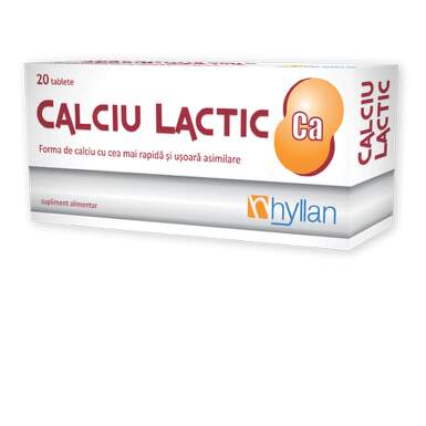 HYLLAN CALCIU LACTIC 20TBL