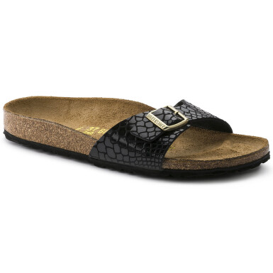 BIRKENSTOCK 1000453 PAPUCI MADRID SHINY SNAKE BLACK MARIMEA 39