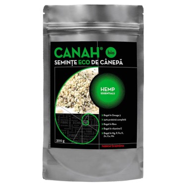 CANAH SEMINTE DECORTICATE DE CANEPA BIO 300G