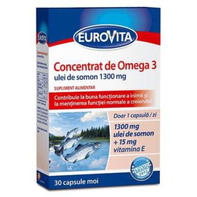 EUROVITA CONCENTRAT OMEGA 3 30CPS MOI