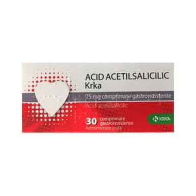 KRKA ACID ACETILSALICILIC 75MG X 30CPR