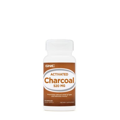 GNC ACTIVATED CHARCOAL 520 MG X 60 CAPSULE