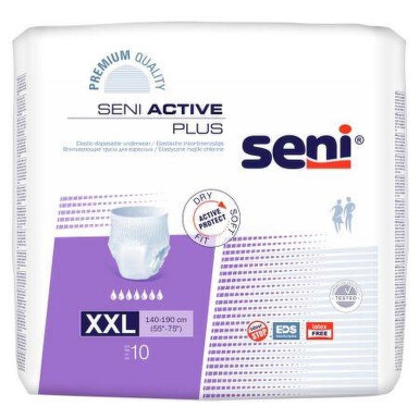 SENI ACTIVE PLUS CHILOT ELASTIC XXL 10 BUCATI