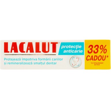 LACALUT PASTA DE DINTI PROTECTIE ANTI-CARIE 75ML + 33% CADOU