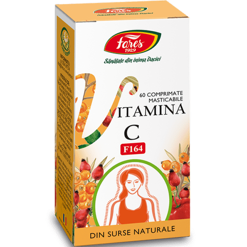 Fares vitamina c naturala 60 comprimate masticabile