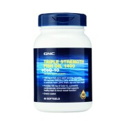 GNC TRIPLE STRENGTH FISH OIL + COENZIMA Q10 60 CAPSULE GELATINOASE