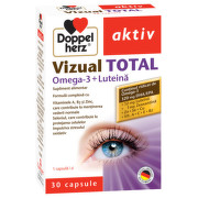 DOPPELHERZ AKTIV VIZUAL TOTAL OMEGA-3 + LUTEINA 30 CAPSULE