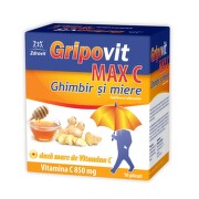 ZDROVIT GRIPOVIT MAX C GHIMBIR SI MIERE 10PLICURI