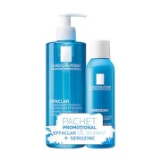 LA ROCHE POSAY PACHET PROMO EFFACLAR GEL SPUMANT PURIFIANT 400ML + SEROZINC SPRAY 150ML