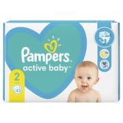 PAMPERS 2 ACTIVE BABY 4-8KG SCUTECE 43BUC
