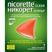 NICORETTE CLEAR 15MG/16H PLASTURI TRANSDERMICI 7BUC