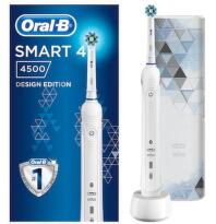 ORAL B PERIUTA ELECTRICA SMART4 4500 + TRUSA DE CALATORIE ALB