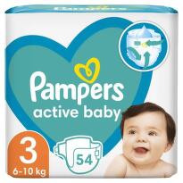 PAMPERS ACTIVE BABY 6-10 KG 54 BUCATI MARIMEA 3