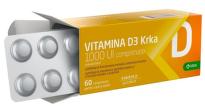 KRKA VITAMINA D3 1000UI X 60 COMPRIMATE