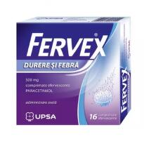 Fervex durere si febra, 500mg, 16 comprimate efervescente