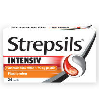 STREPSILS INTENSIV PORTOCALE FARA ZAHAR 24 PASTILE