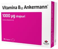VITAMINA B12 ANKERMANN 1000MCG 50 DRAJEURI