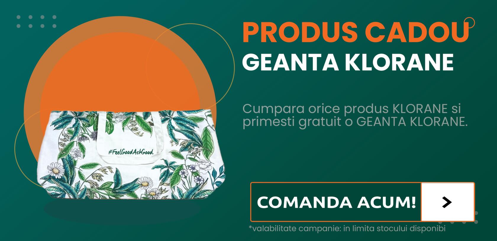 template promo gift GEANTA KLORANE